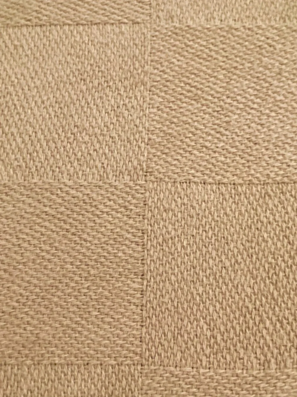 Calvin Klein Cotton Beige Check Throw Blanket, Rectangular Adults Throw Size